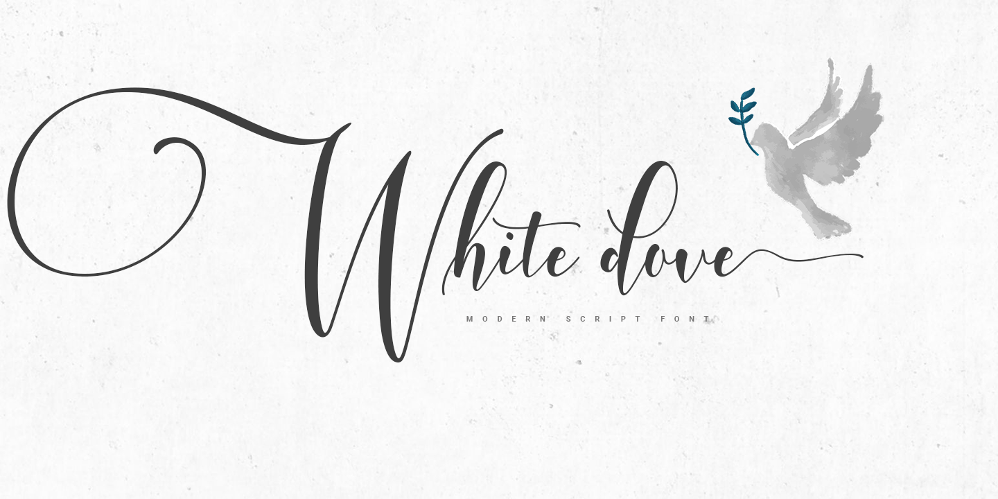 White Dove Script Font preview